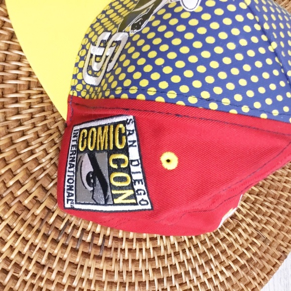 Comic Con Snap Back San Diego Hat Cap Red - Picture 2 of 5